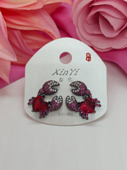 Quirky Earrings - Red Sebastian #QNE-046