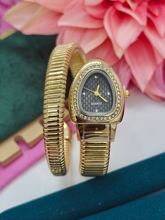 Anti Tarnish Spiral Watch #B415