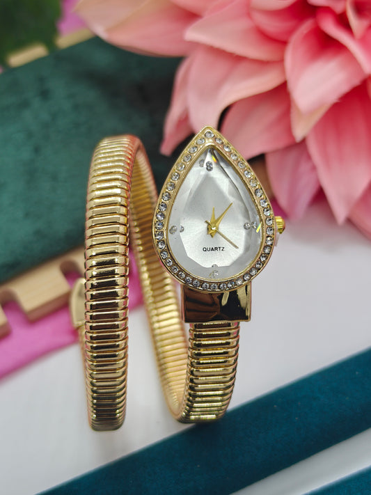 Anti Tarnish Spiral Watch #B427