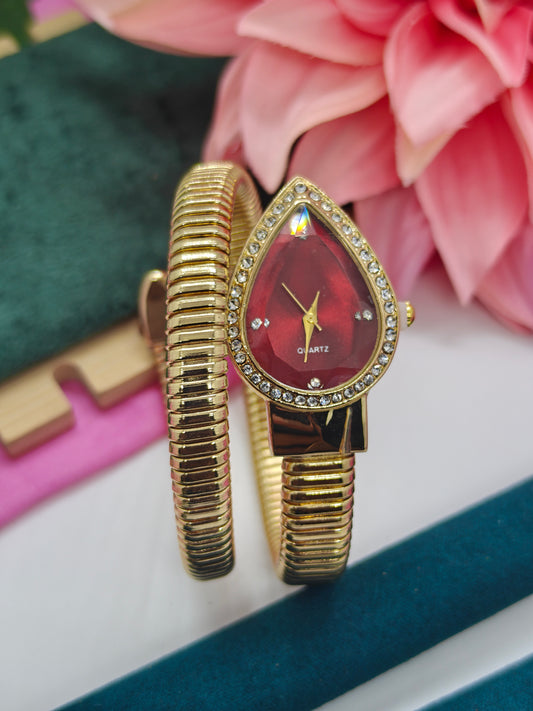 Anti Tarnish Spiral Watch #B428