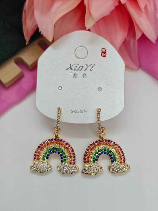 Quirky Earrings - Rainbow - #QNE-216