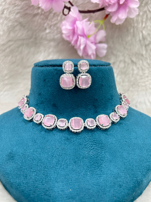AD Choker Set #AD002 (Pink)