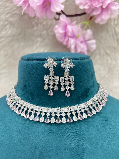 AD Choker Set #AD004 (Diamond Pink)
