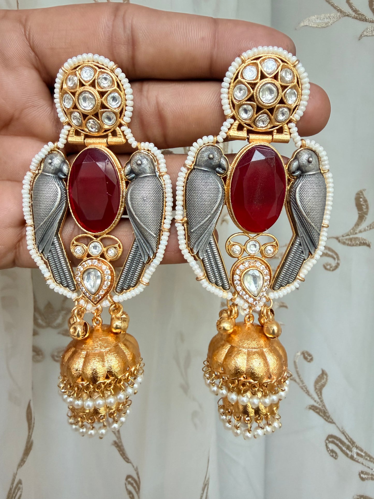 Brass Golden Hanging Earrings #GE040