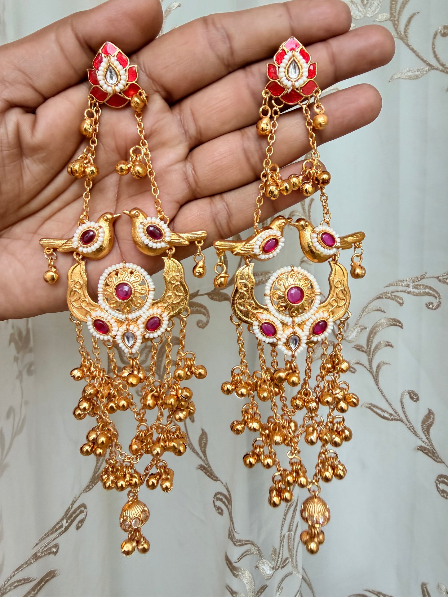 Brass Golden Hanging Earrings #GE037