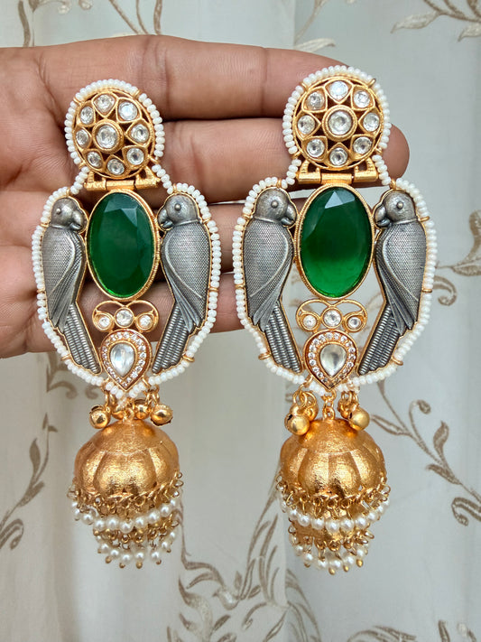 Brass Golden Hanging Earrings #GE041