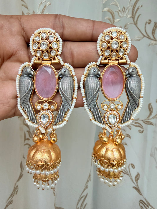 Brass Golden Hanging Earrings #GE042