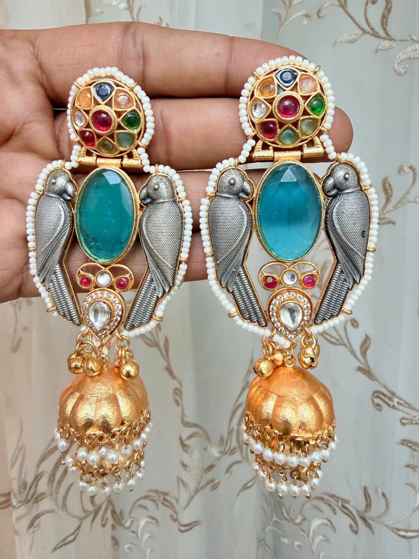 Brass Golden Hanging Earrings #GE043