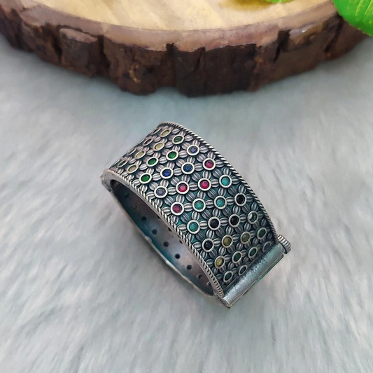 German Silver Kada #B10 (Multi)