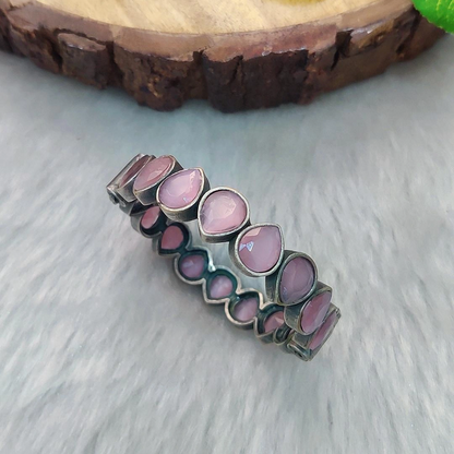 German Silver Kada #B09 (Pink)