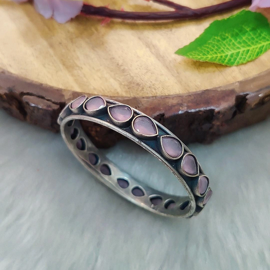 German Silver Kada #B12 (Pink)