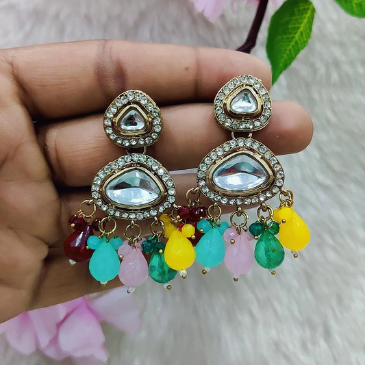 Earrings #E002 (Red | Multi)