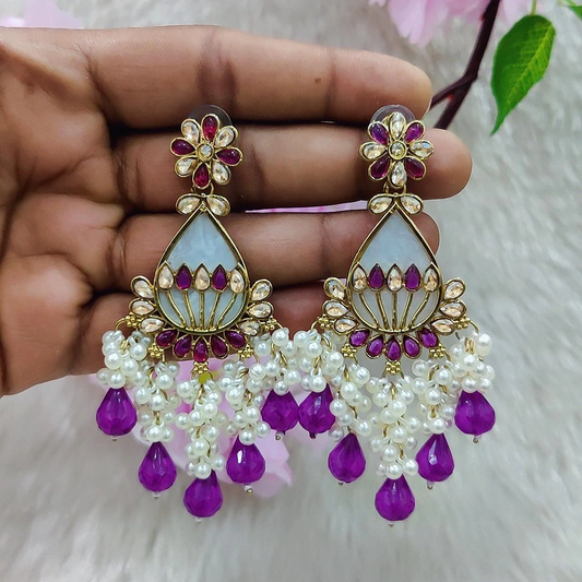 Earrings #E031 (Violet)