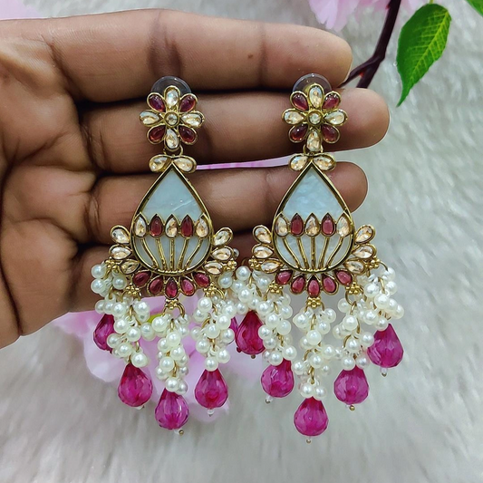 Earrings #E031 (Rani Pink)