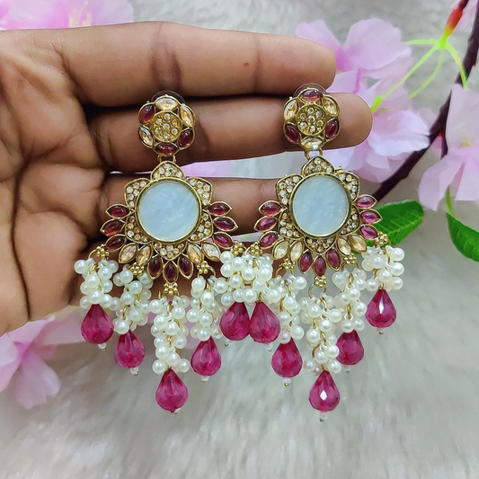 Earrings #E019 (Rani Pink)