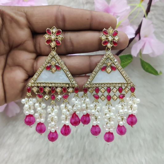 Earrings #E024 (Rani Pink)
