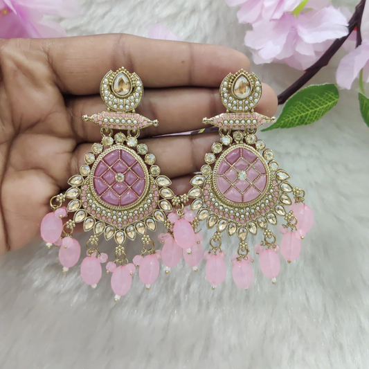 Earrings #E033 (Pink)