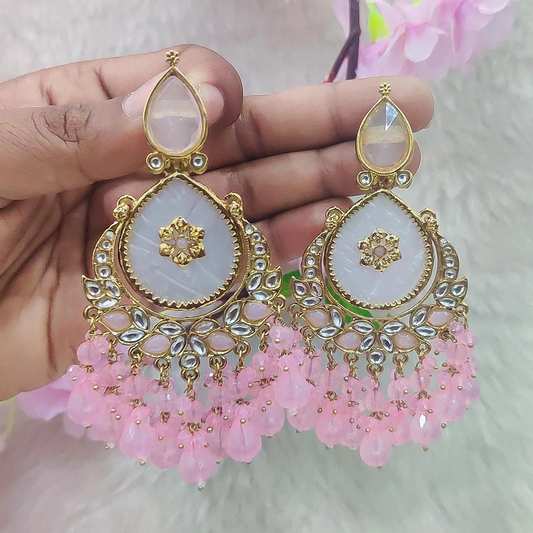 Earrings #E004 (Pink | Rani | Black | Green | Multi)