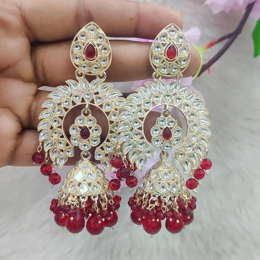 Earrings #E005 (Red | Rani Pink)