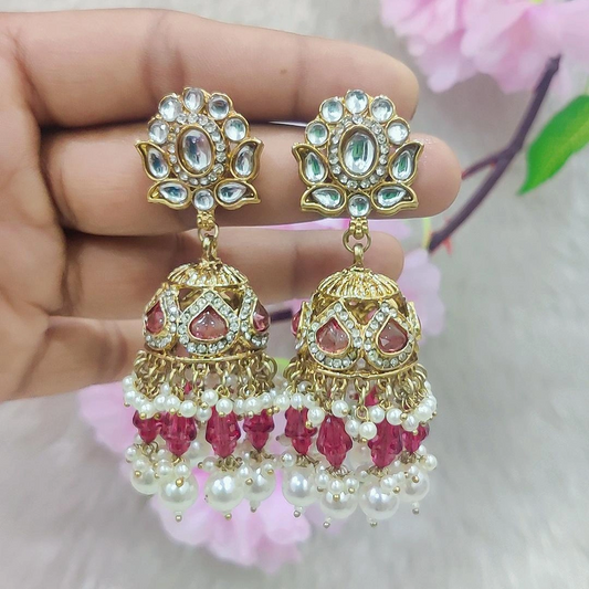 Earrings #E029 (Maroon)