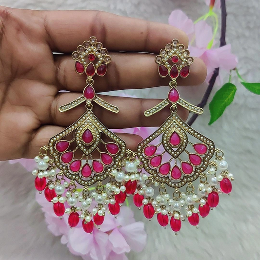 Earrings #E035 (Rani Pink)