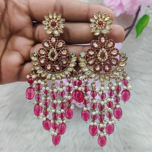 Earrings #E034 (Rani Pink)
