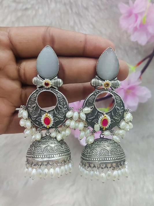 German Silver Earrings #P011