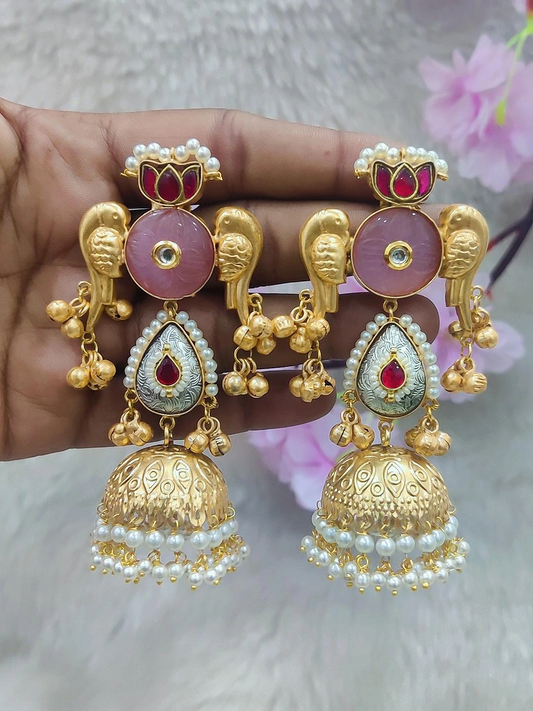 Brass Jhumki Earrings #P013