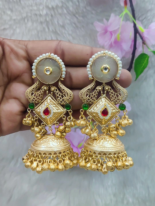 Brass Jhumki Earrings #P002