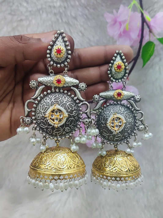German Silver Earrings #P0078