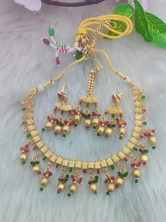 South Indian Temple Jewellery Set #N14