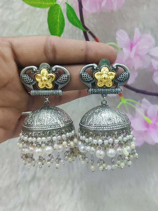 German Silver Jhumka Earrings #GE004