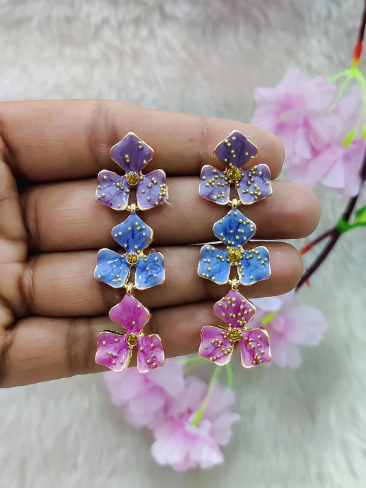 Floral Earrings #FE002 (Multi-1)