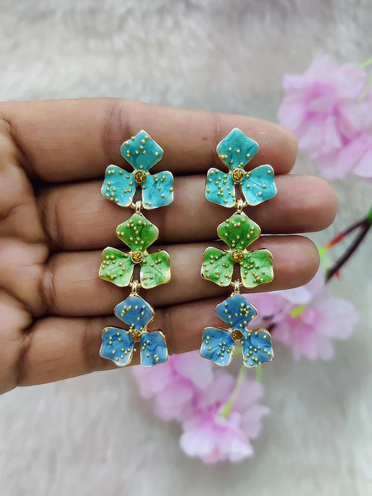 Floral Earrings #FE002 (Multi-2)