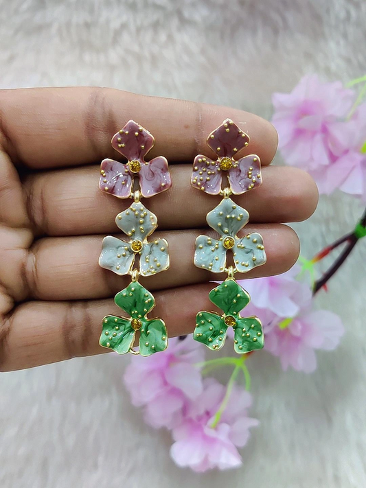Floral Earrings #FE002 (Multi-3)