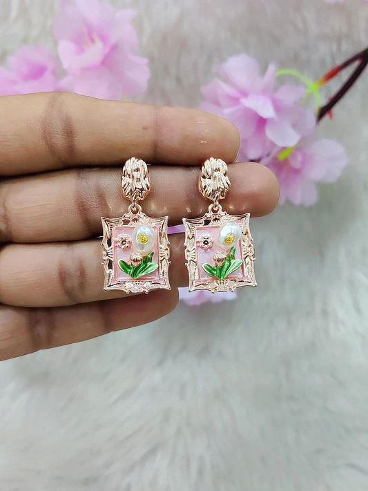 Floral Earrings #FE012 (Multi-1)