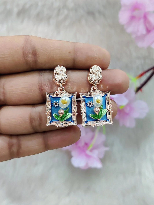 Floral Earrings #FE012 (Multi-2)