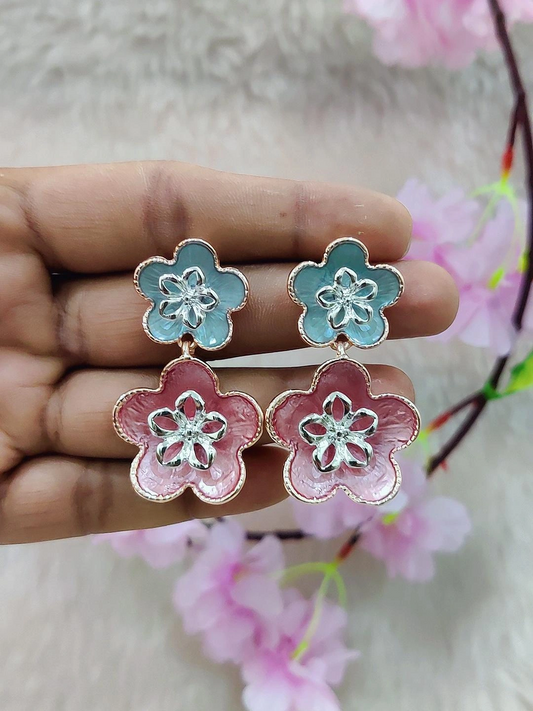Floral Earrings #FE005 (Multi-2)