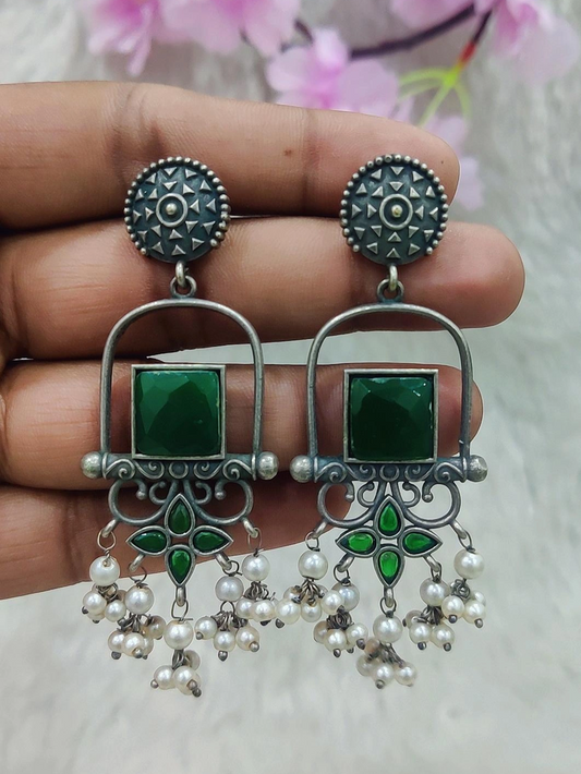 German Silver Earrings #GE036