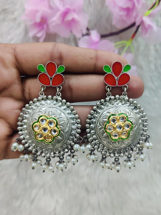 German Silver Earrings #GE040 (Multi)