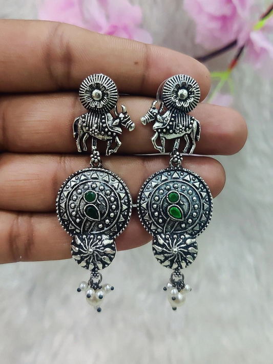 German Silver Earrings #GE048