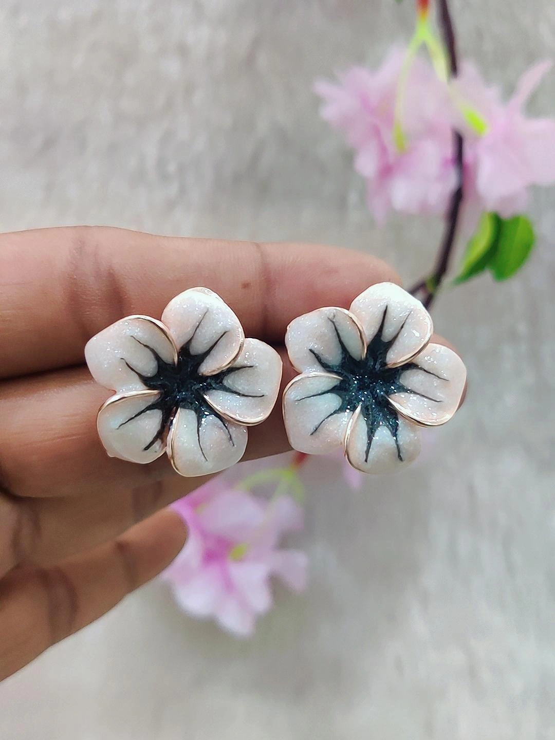 Floral Fashion Earrings #FE027-3