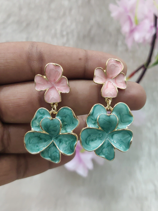 Floral Fashion Earrings #FE028-1