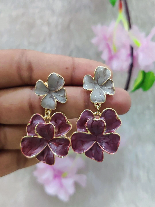 Floral Fashion Earrings #FE028-2