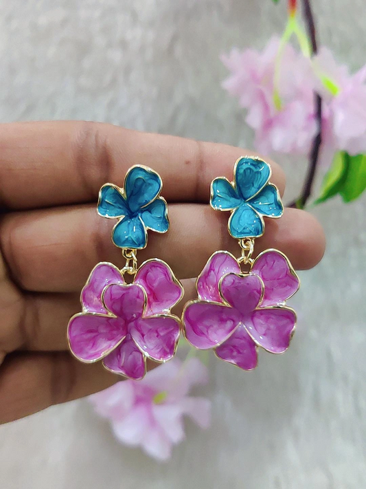 Floral Fashion Earrings #FE028-3