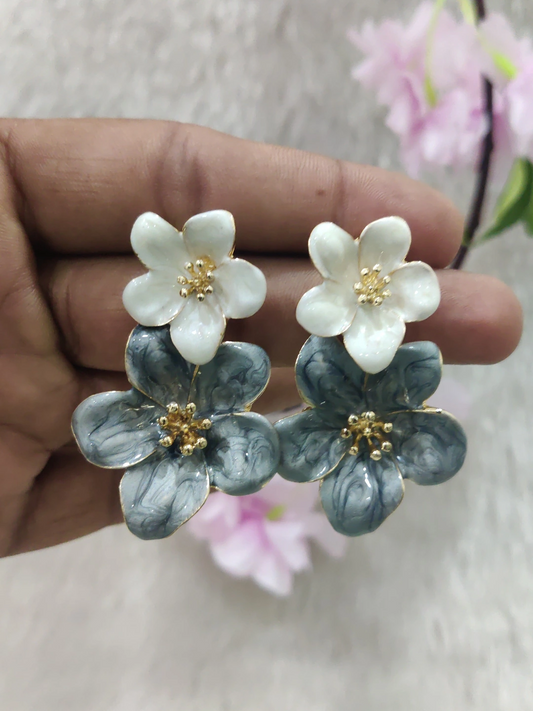 Floral Hanging Fashion Earrings #FE031-2