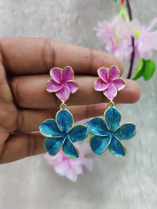 Floral Fashion Earrings #FE032-1