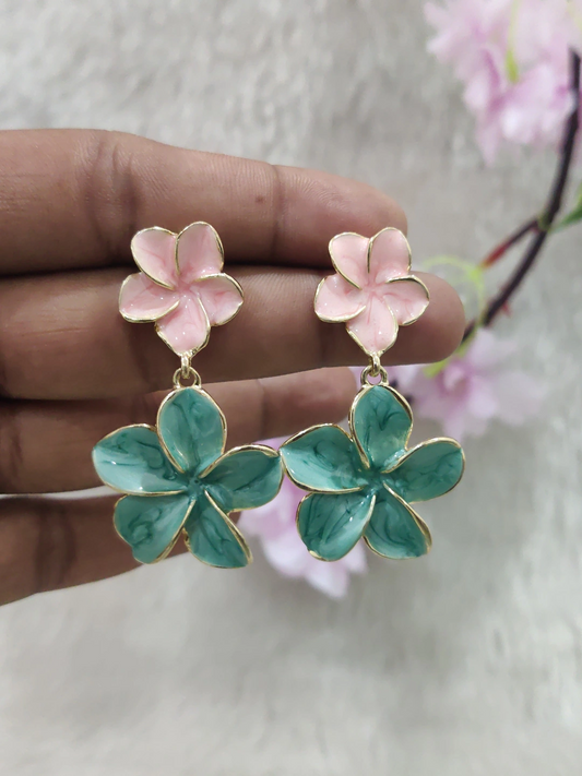 Floral Fashion Earrings #FE032-2