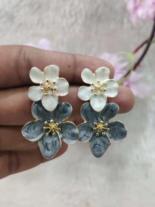 Floral Fashion Earrings #FE032-4
