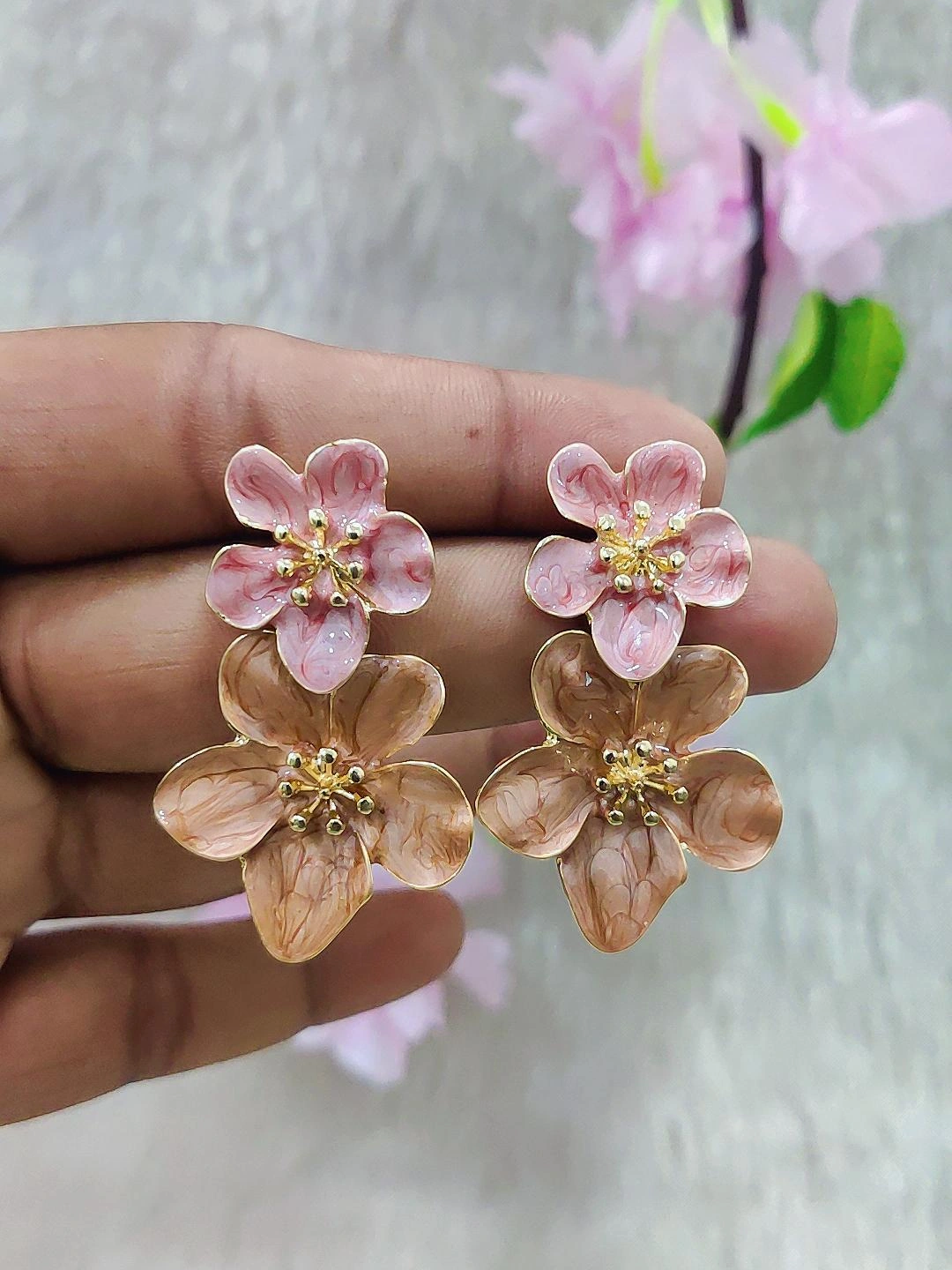 Floral Fashion Earrings #FE032-5